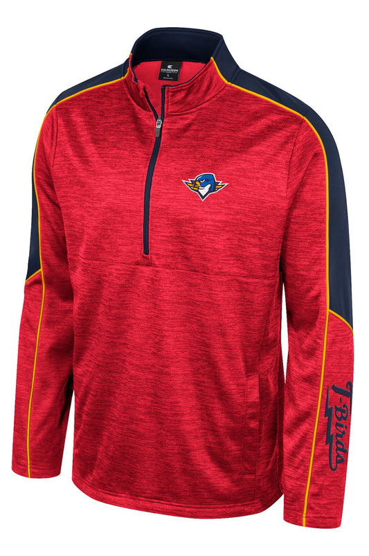 Kyle Marled 1/4 Zip - Red