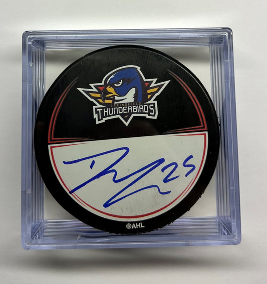 Signed Puck in Cube - #25 Dylan Coghlan