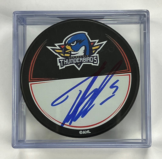 Signed Puck in Cube - #5 Tyler Tucker