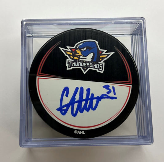 Signed Puck in Cube - #31 Colten Ellis