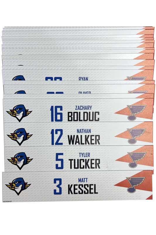 2024-25 T-Birds Regular Season Locker Nameplate - Red (UNSIGNED)